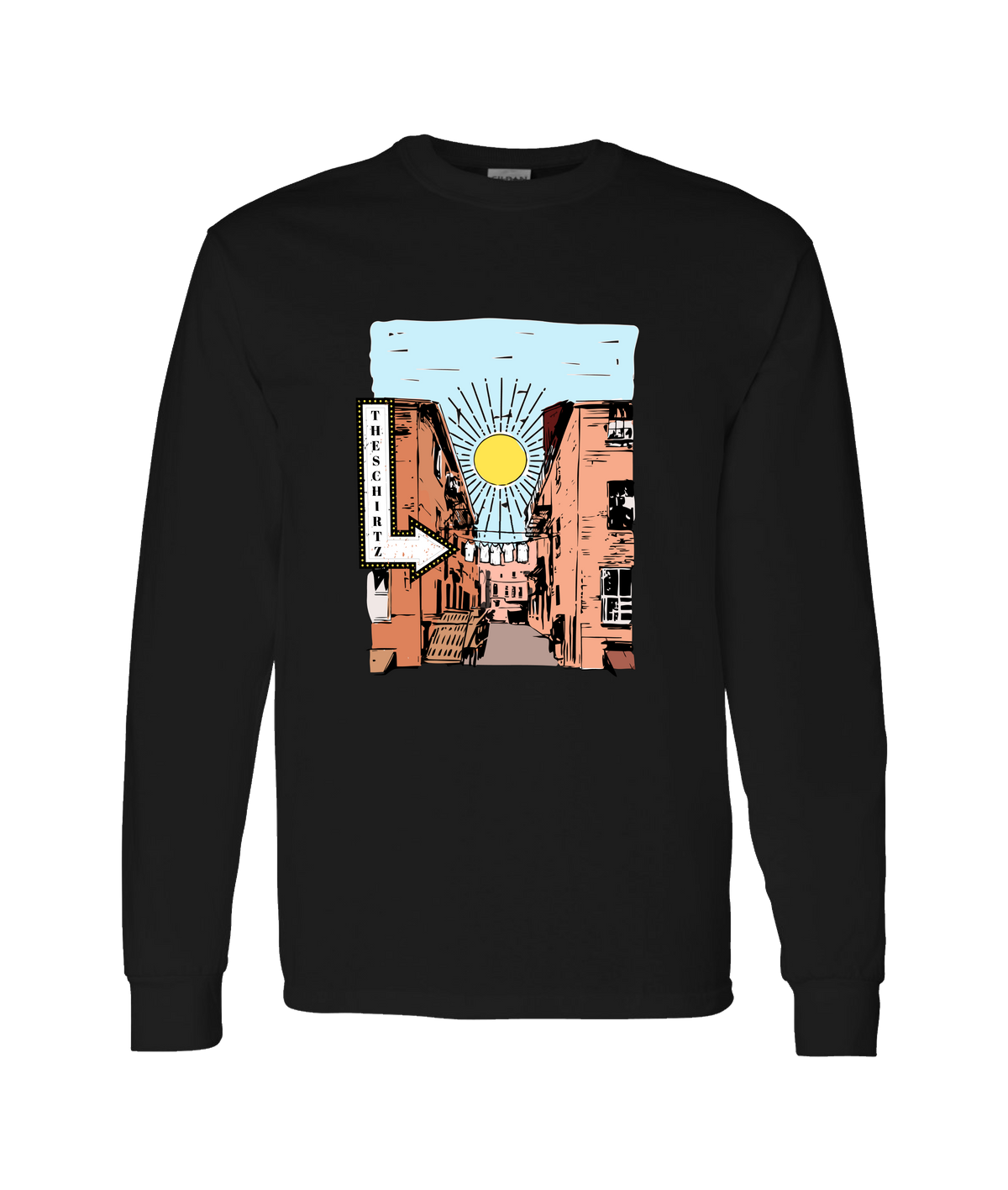 theschirtz - The City - Black Long Sleeve T