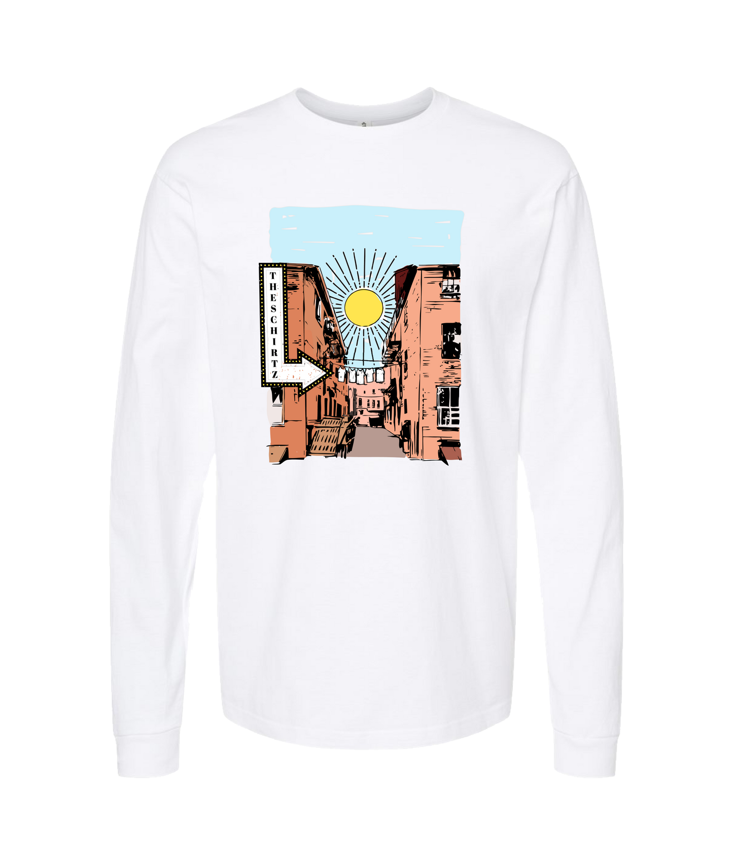 theschirtz - The City - White Long Sleeve T