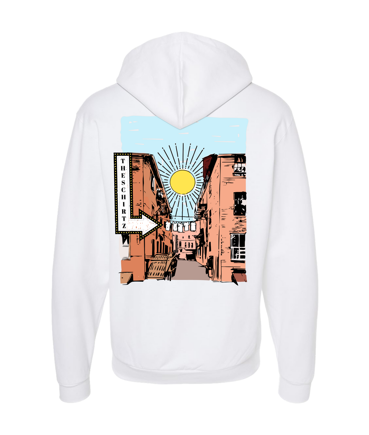 theschirtz - The City - White Zip Up Hoodie