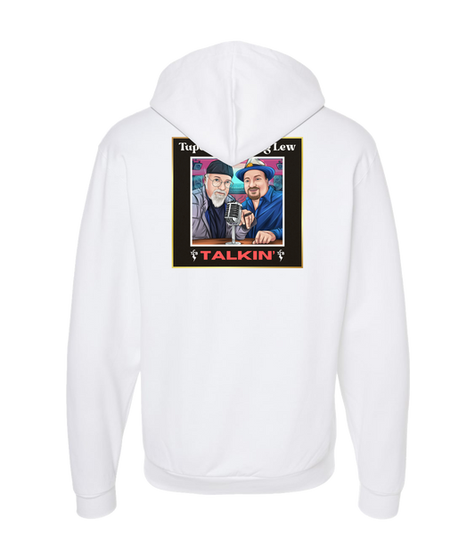 Tupelo Tom & Big Lew: Talkin' - Tom & Lew - White Zip Up Hoodie