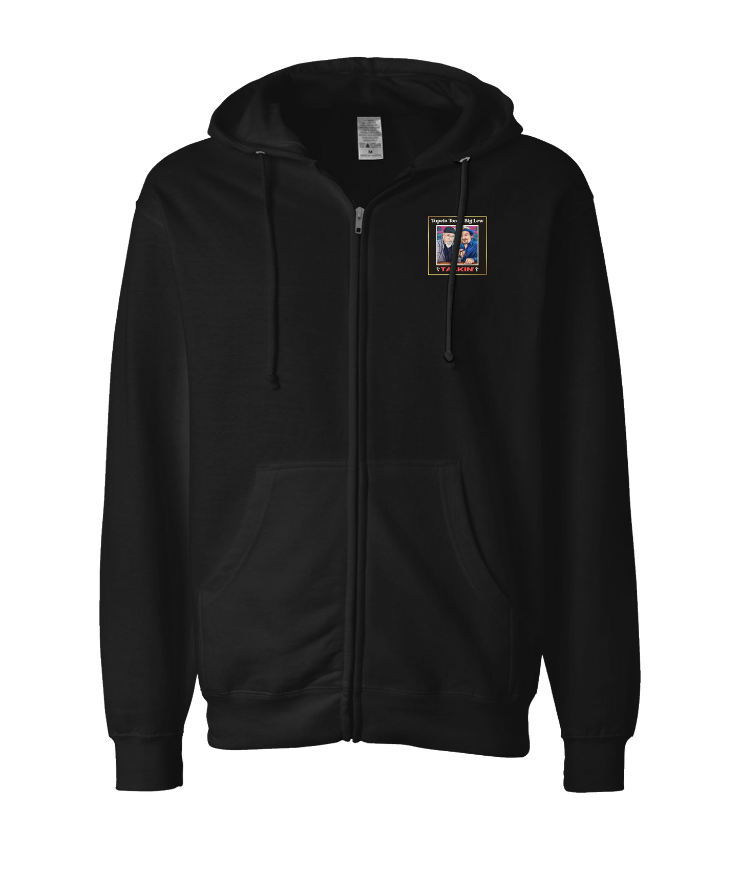 Tupelo Tom & Big Lew: Talkin' - Tom & Lew - Black Zip Up Hoodie