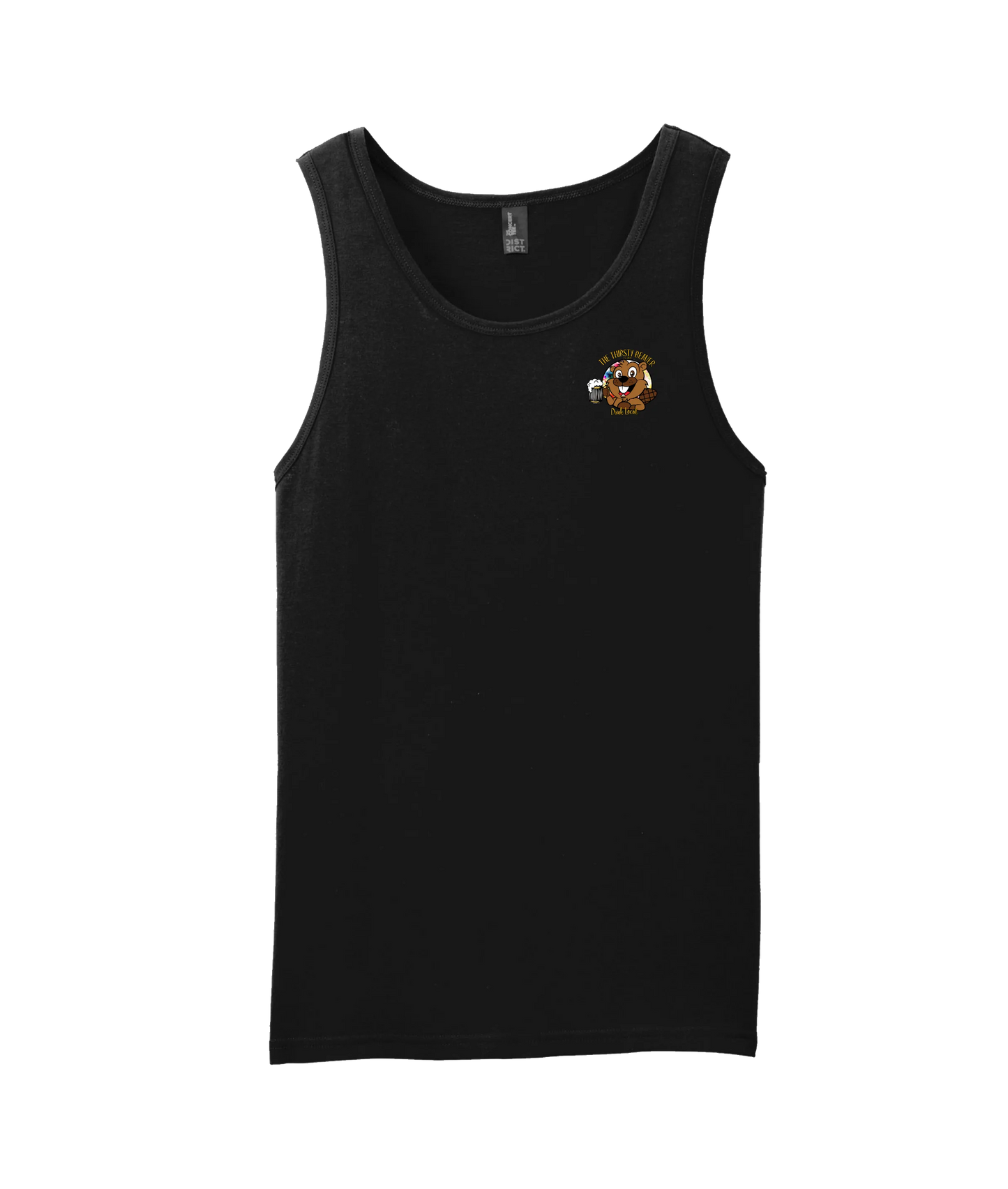 The Thirsty Beaver - Logo 2 - Black Tank Top