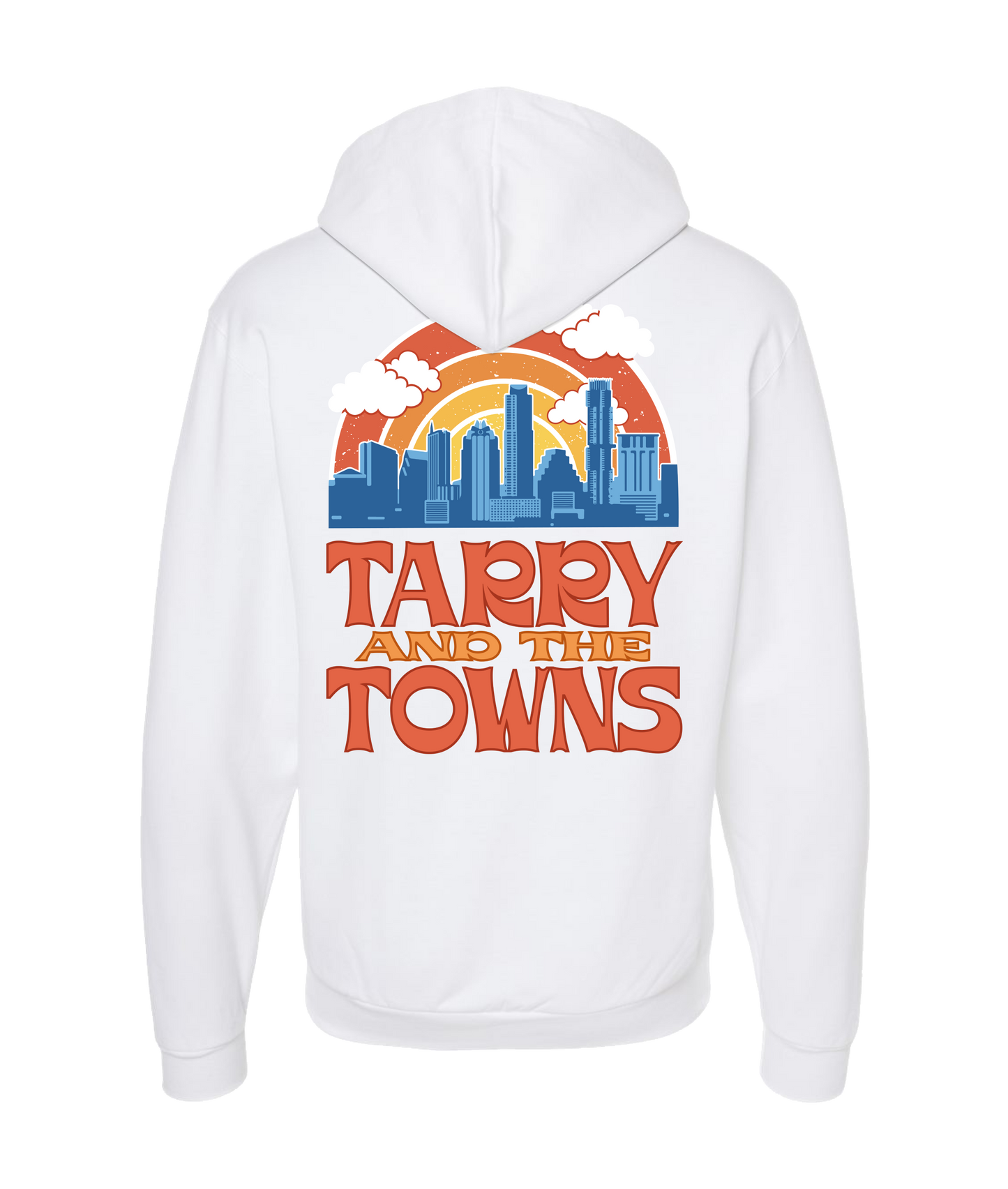 Tarry and the Towns - Cityscape - White Zip Up Hoodie