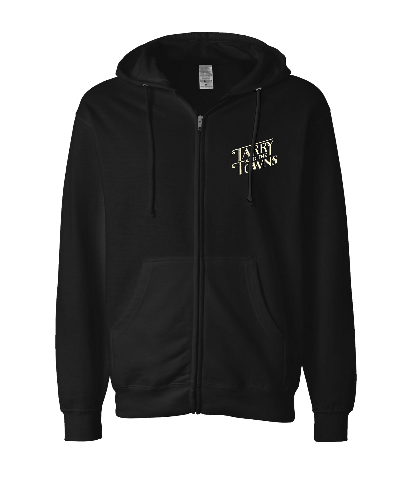 Tarry and the Towns - Logo - Black Zip Up Hoodie