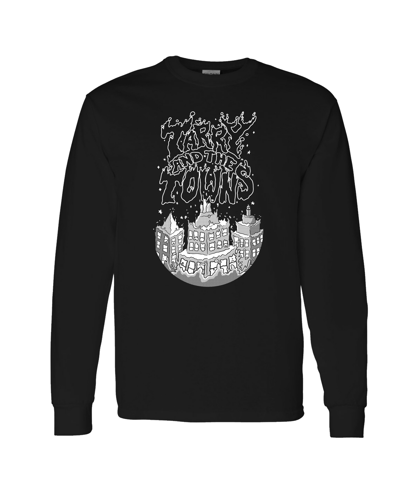 Tarry and the Towns - Inky - Black Long Sleeve T