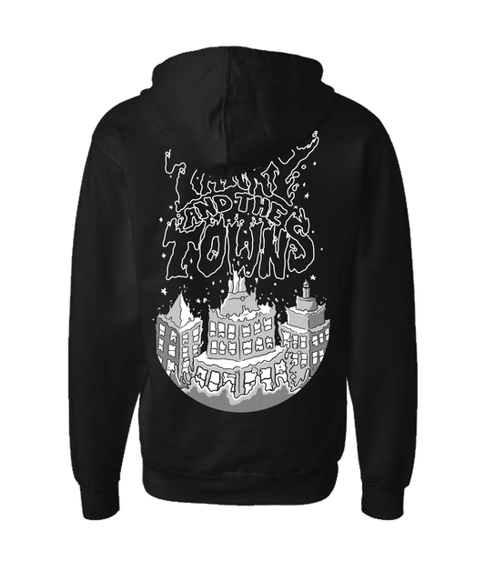 Tarry and the Towns - Inky - Black Zip Up Hoodie
