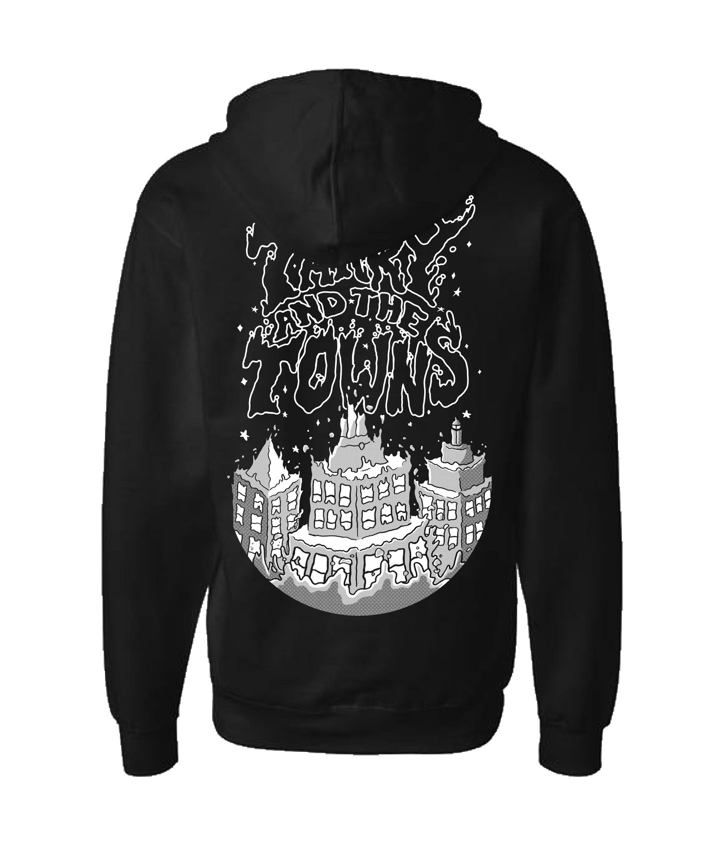 Tarry and the Towns - Inky - Black Zip Up Hoodie