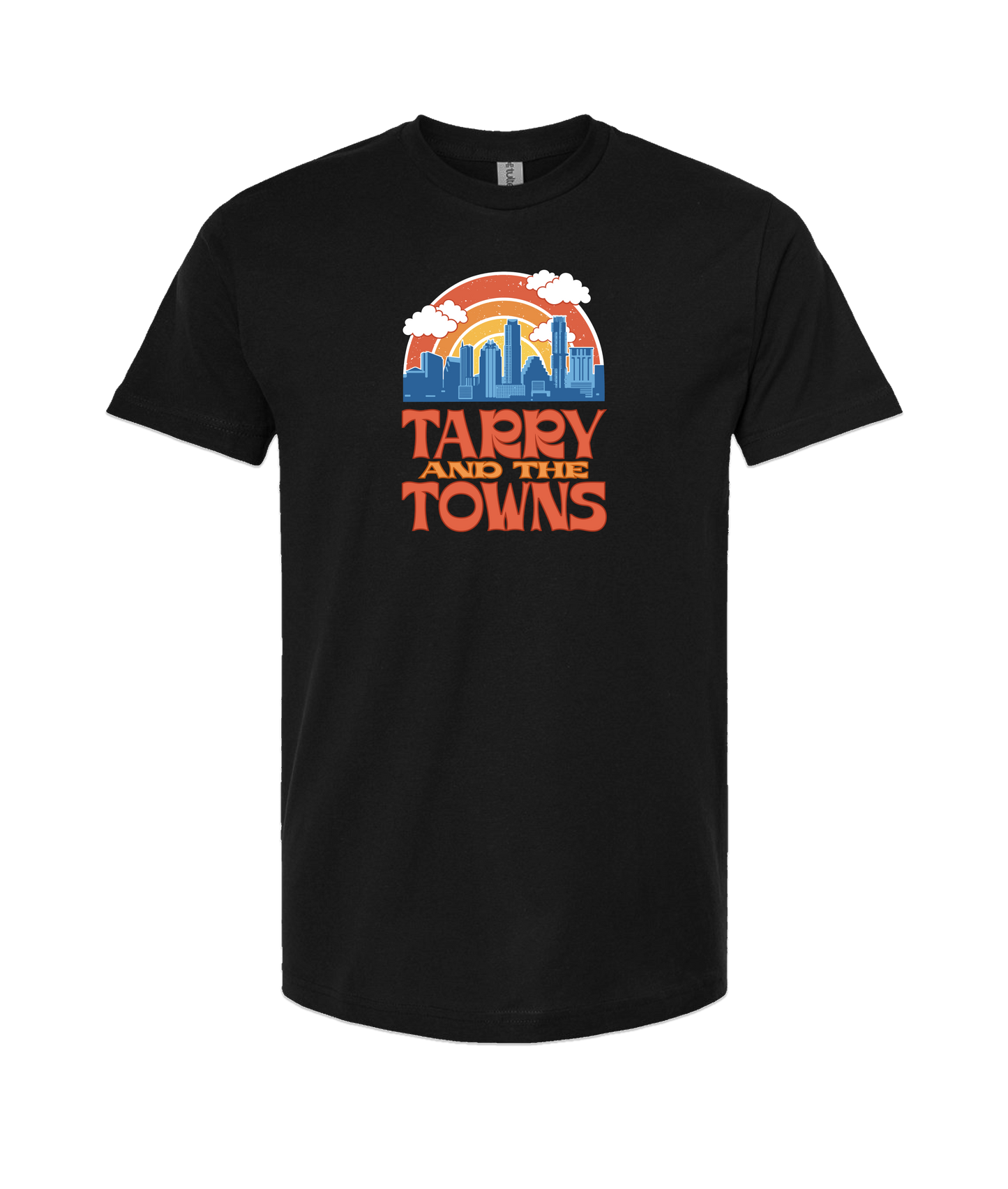 Tarry and the Towns - Cityscape - Black T-Shirt