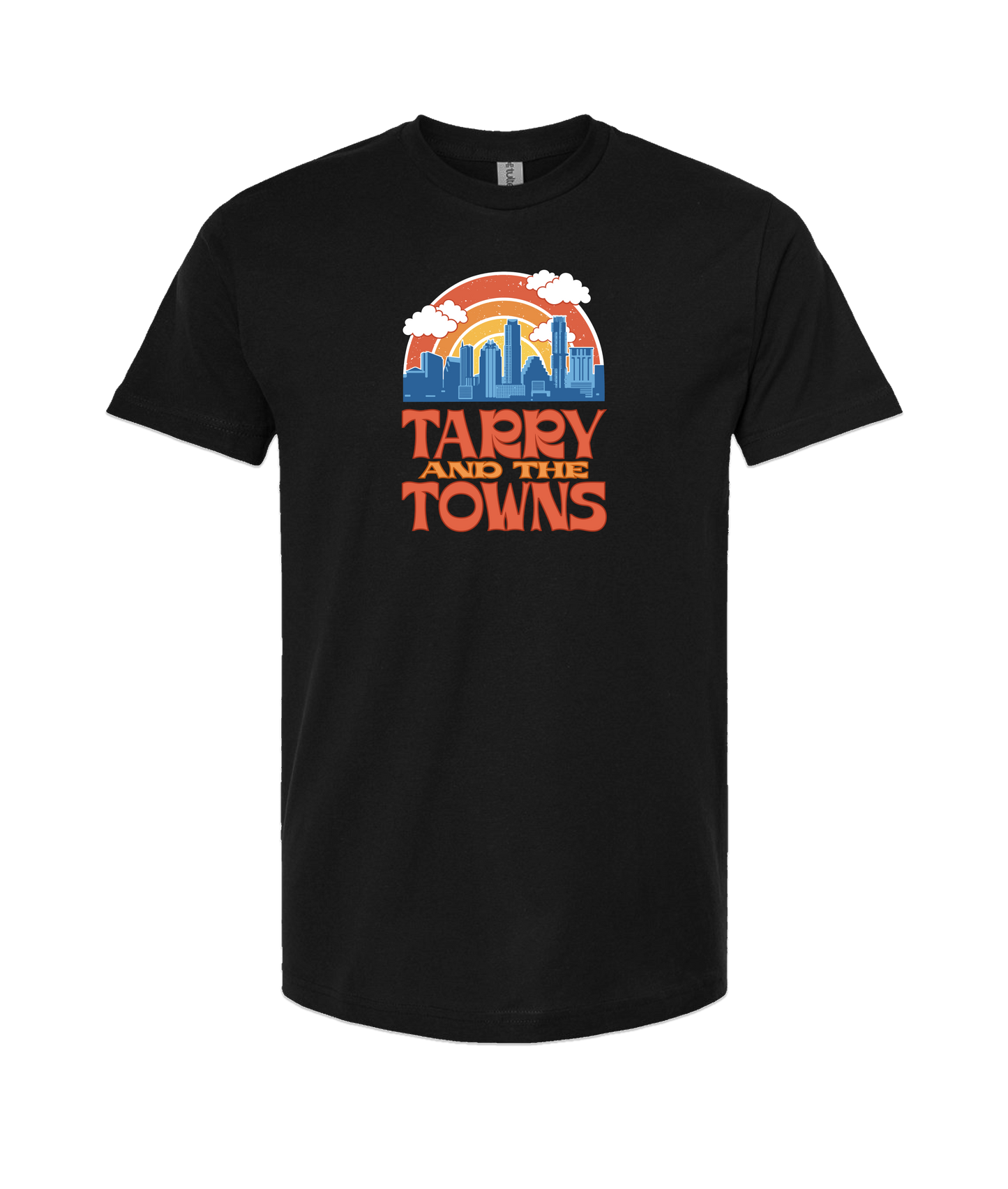 Tarry and the Towns - Cityscape  - Black T-Shirt