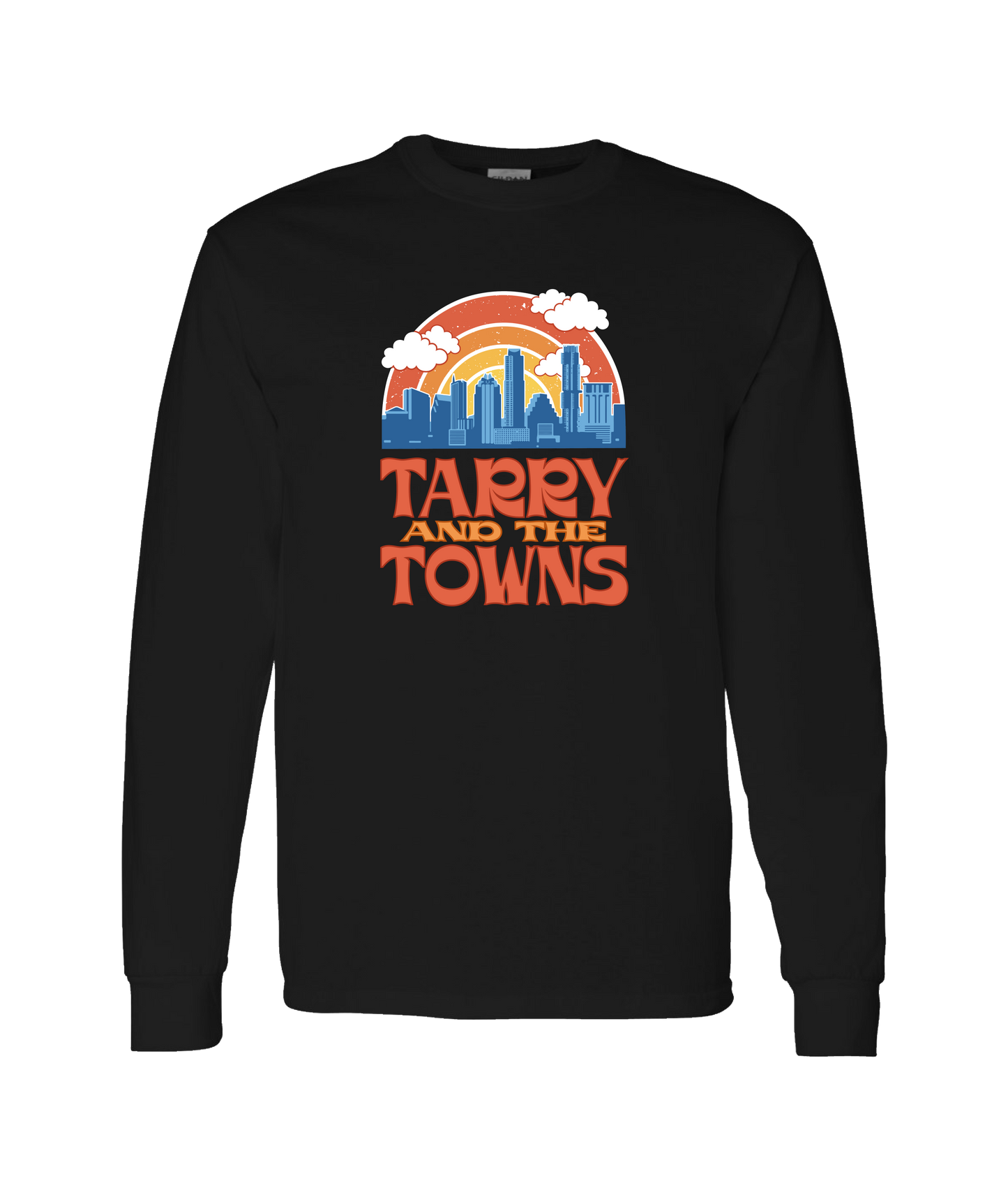 Tarry and the Towns - Cityscape - Black Long Sleeve T
