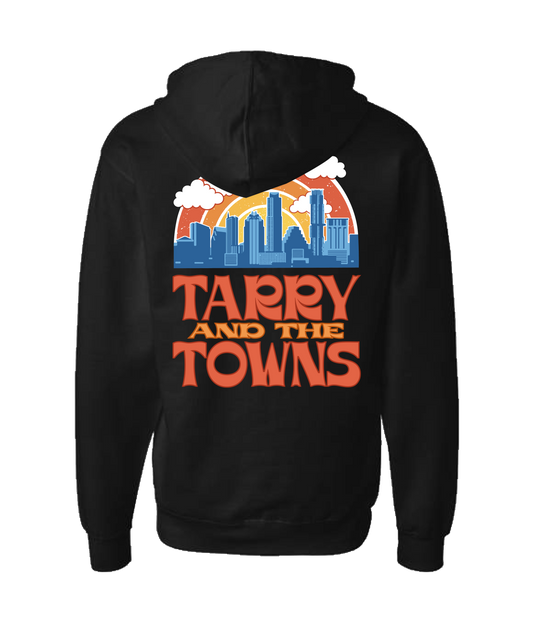 Tarry and the Towns - Cityscape  - Black Zip Up Hoodie