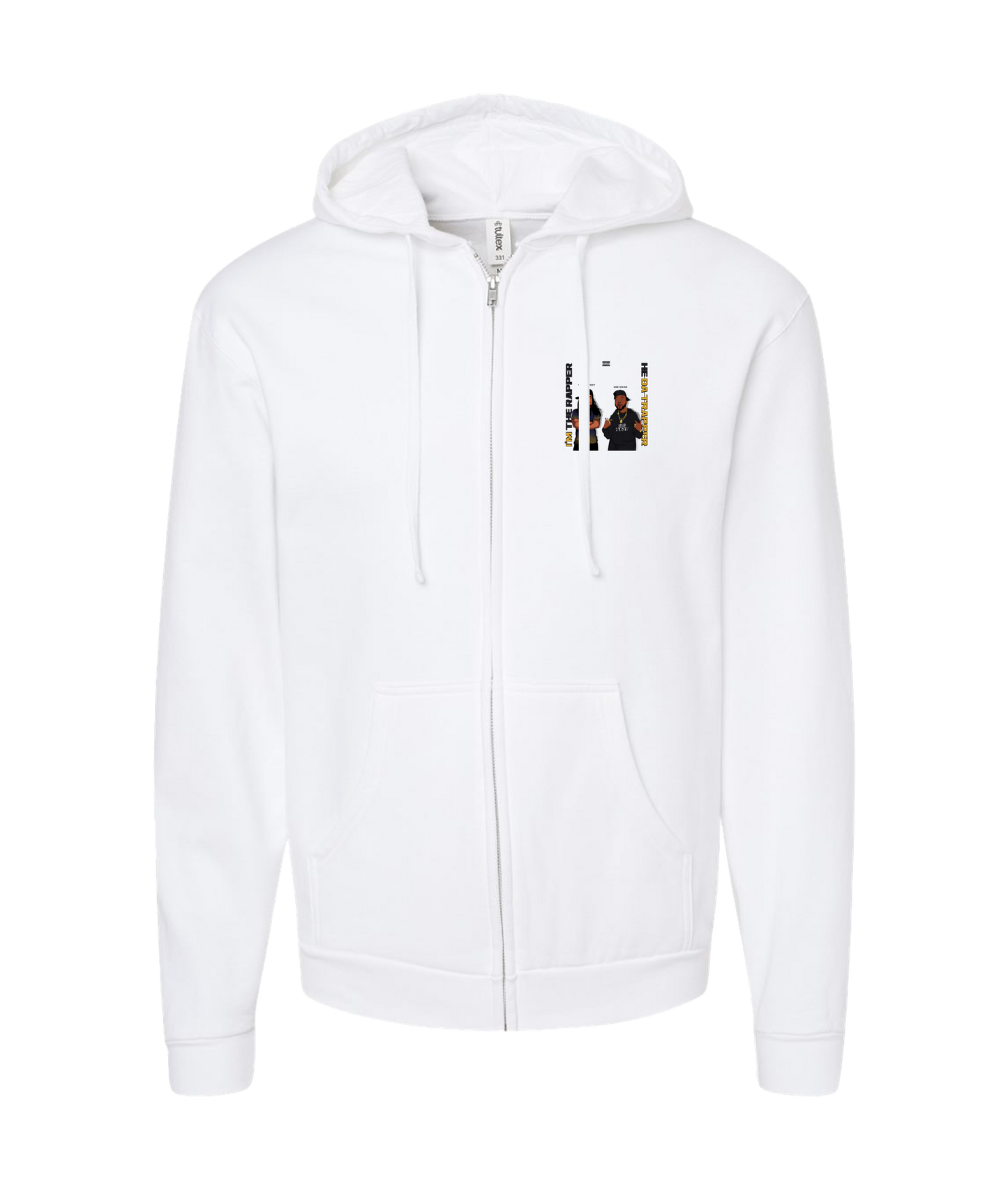 TUSU - Cuddy - White Zip Up Hoodie