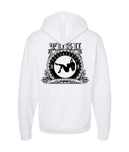 TUSU - Logo - White Zip Up Hoodie