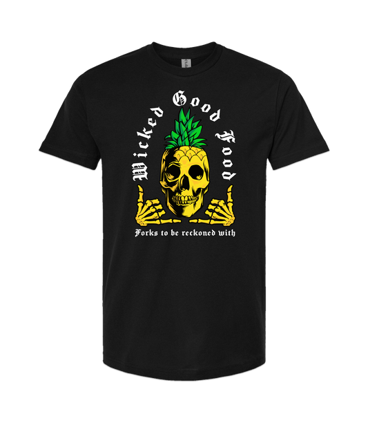 The Wicked Kitchen - Forks to be Reckoned With - Black T Shirt