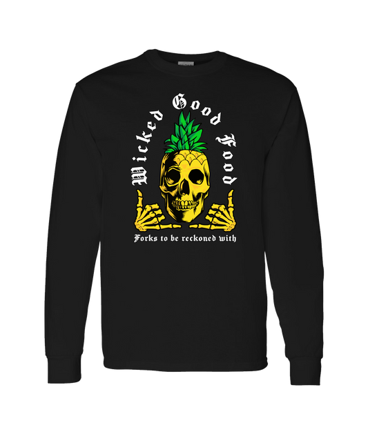 The Wicked Kitchen - Forks to be Reckoned With - Black Long Sleeve T