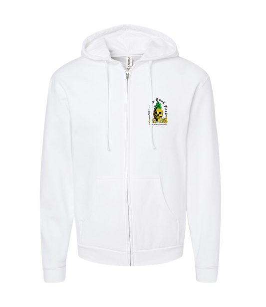 The Wicked Kitchen - Forks to be Reckoned With - White Zip Up Hoodie