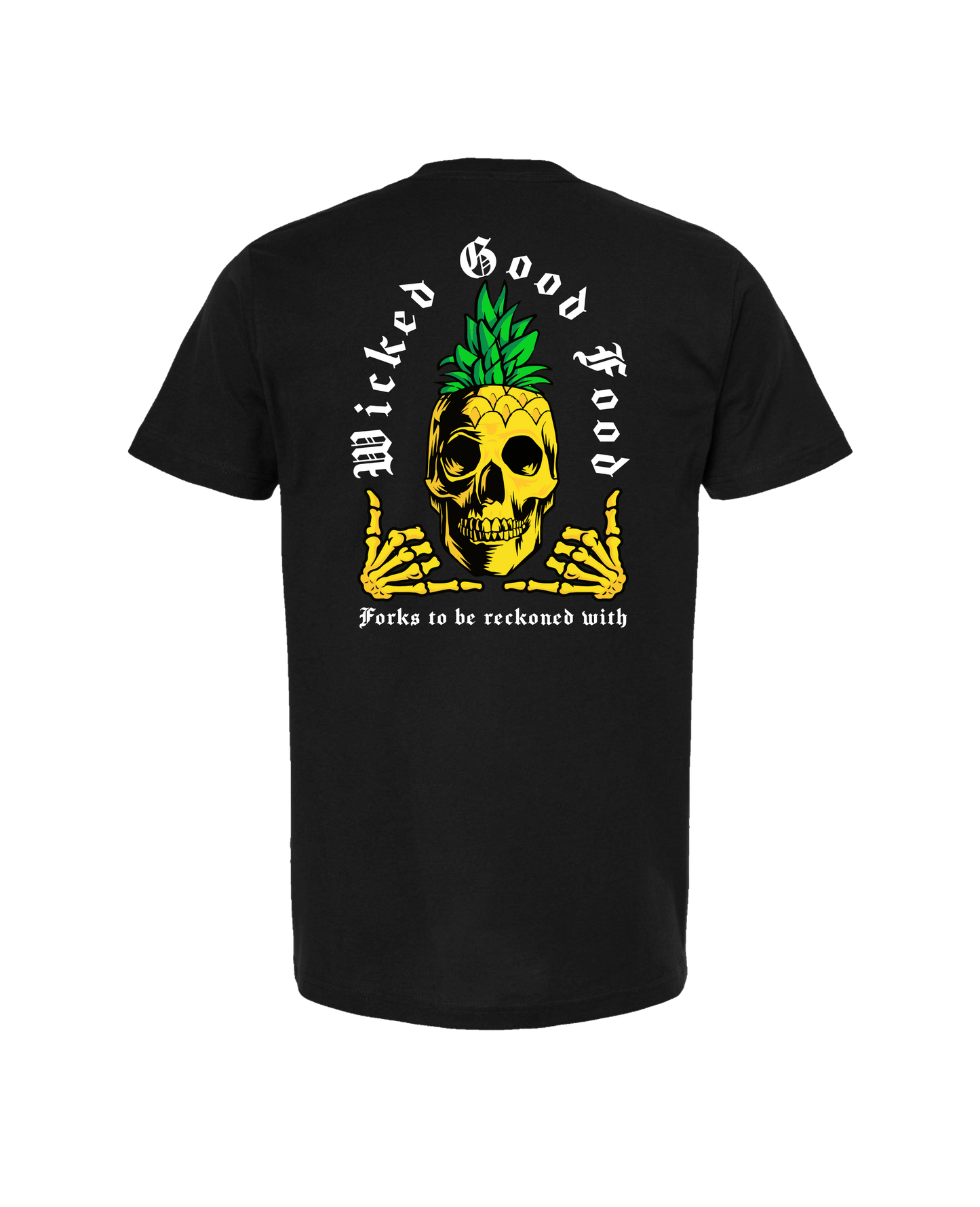 The Wicked Kitchen - 2 Sided Forks - Black T-Shirt