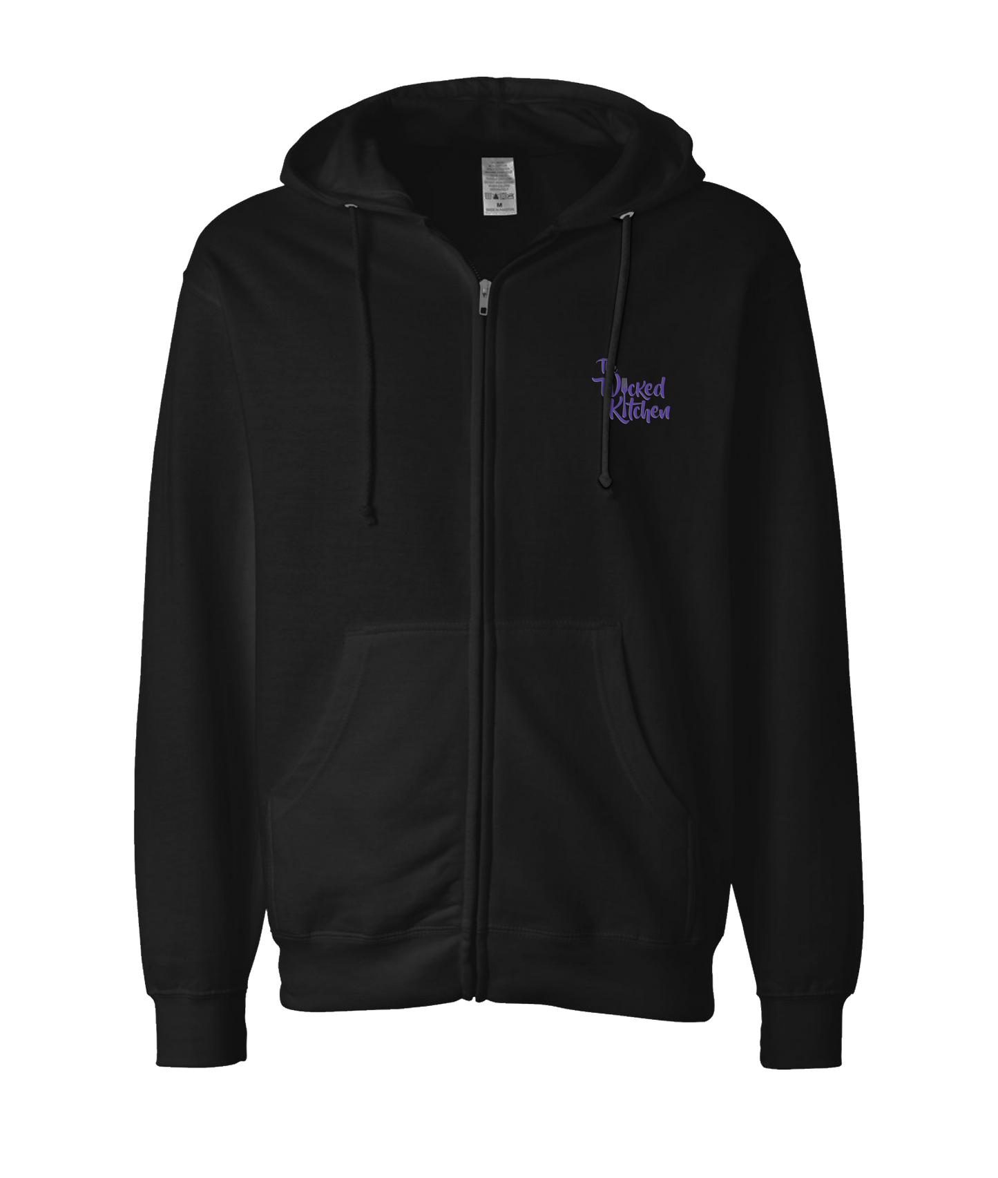 The Wicked Kitchen - 2 Sided Forks - Black Zip Up Hoodie