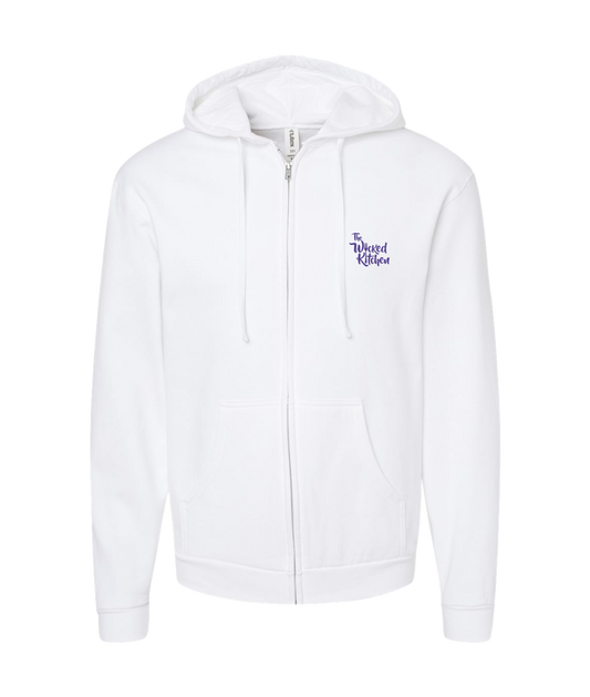 V-TWK - DESIGN 3 - White Zip Up Hoodie