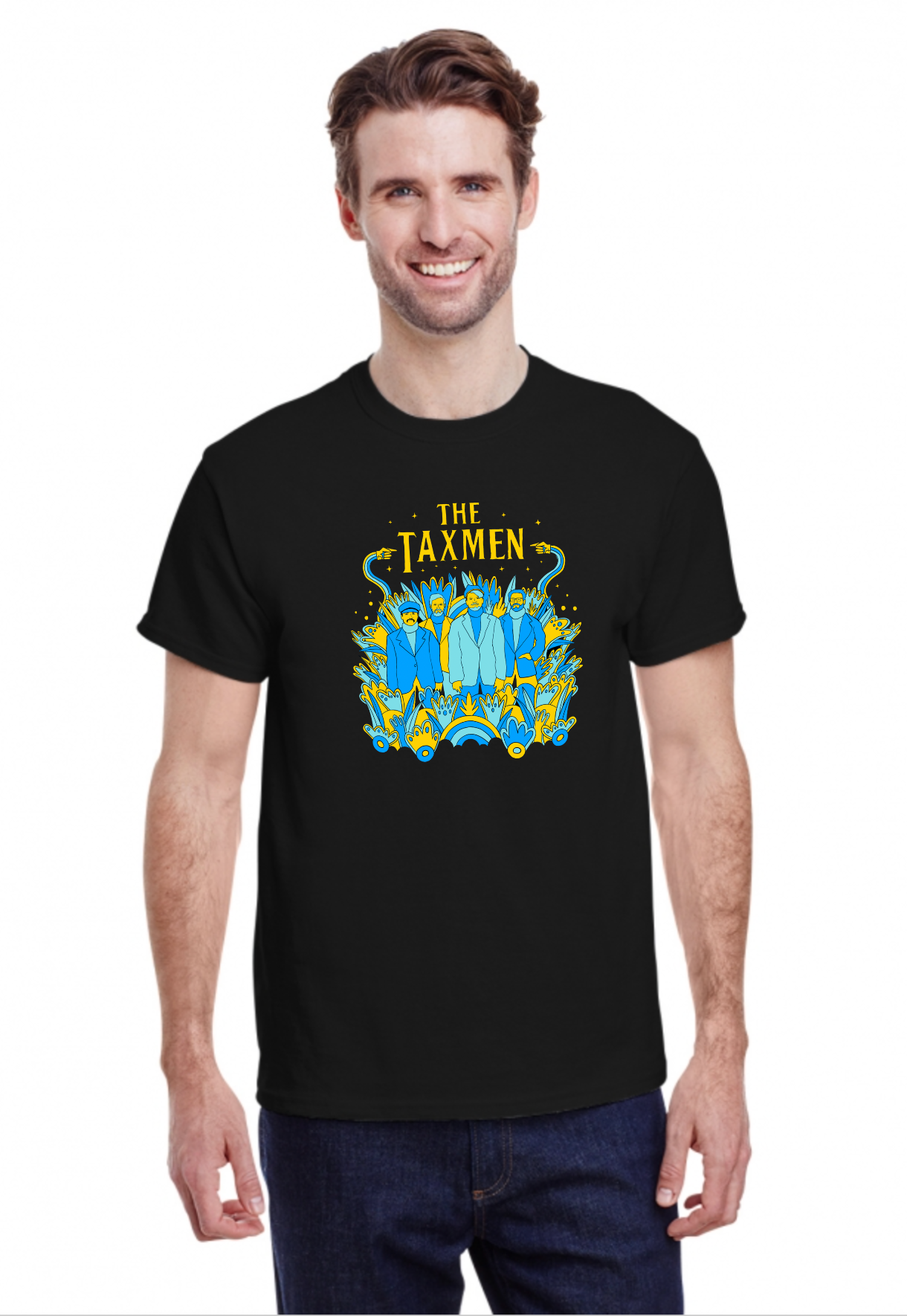 The Taxmen - Blue Submersible Tshirt Black