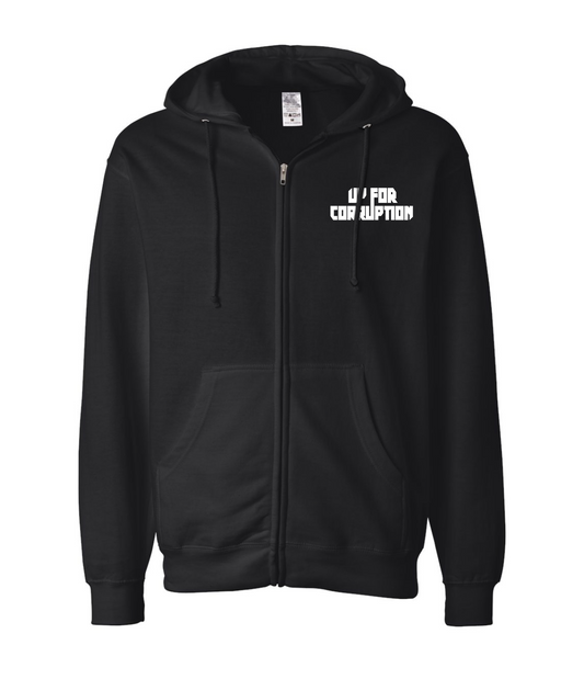 V-UFCTOP - U4C - Black Zip Up Hoodie