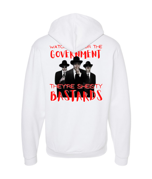 UFO...No! Podcast - Shiesty Goverment Bastards - White Zip Up Hoodie