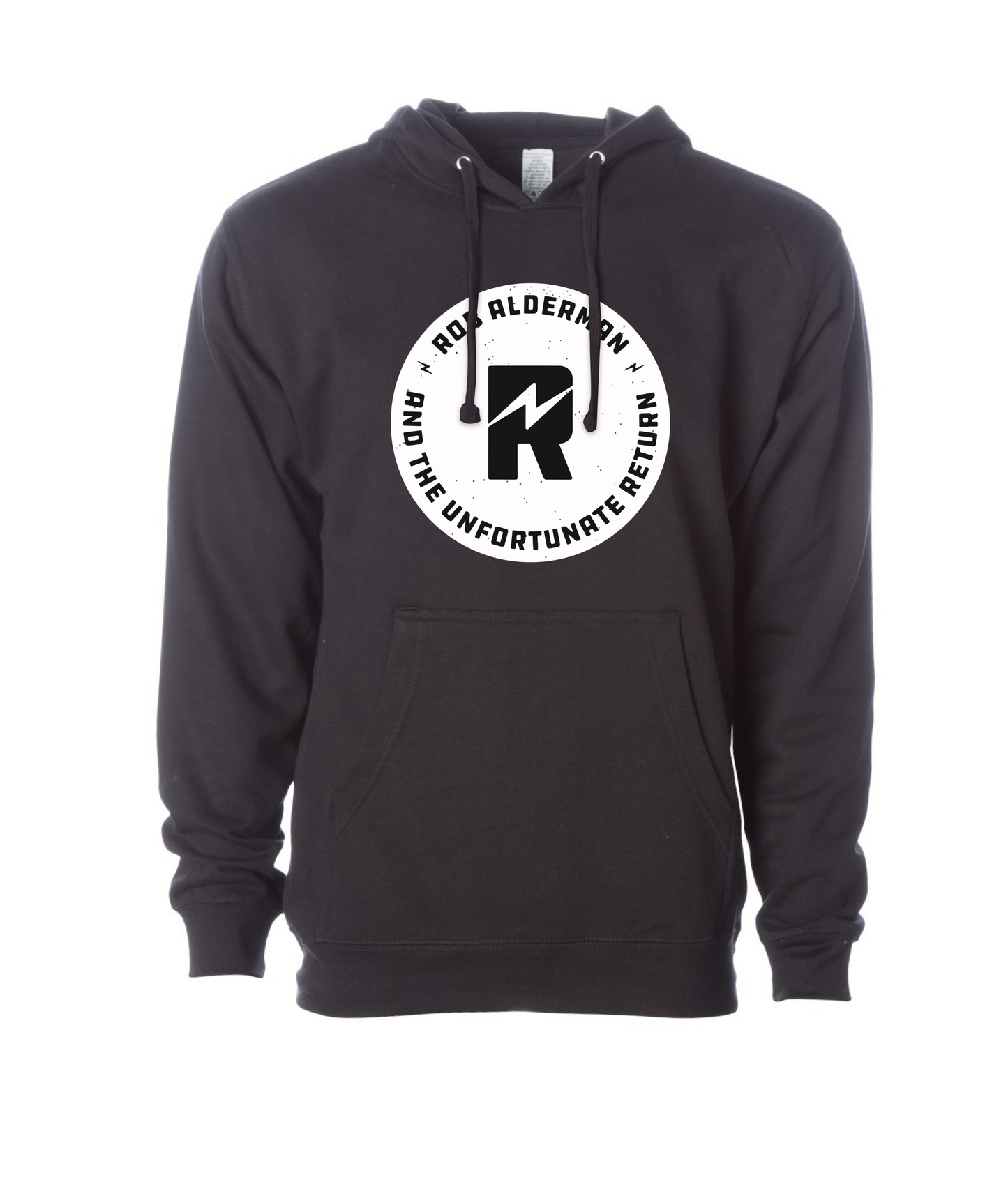 Unfortunate - White Logo - Black Hoodie