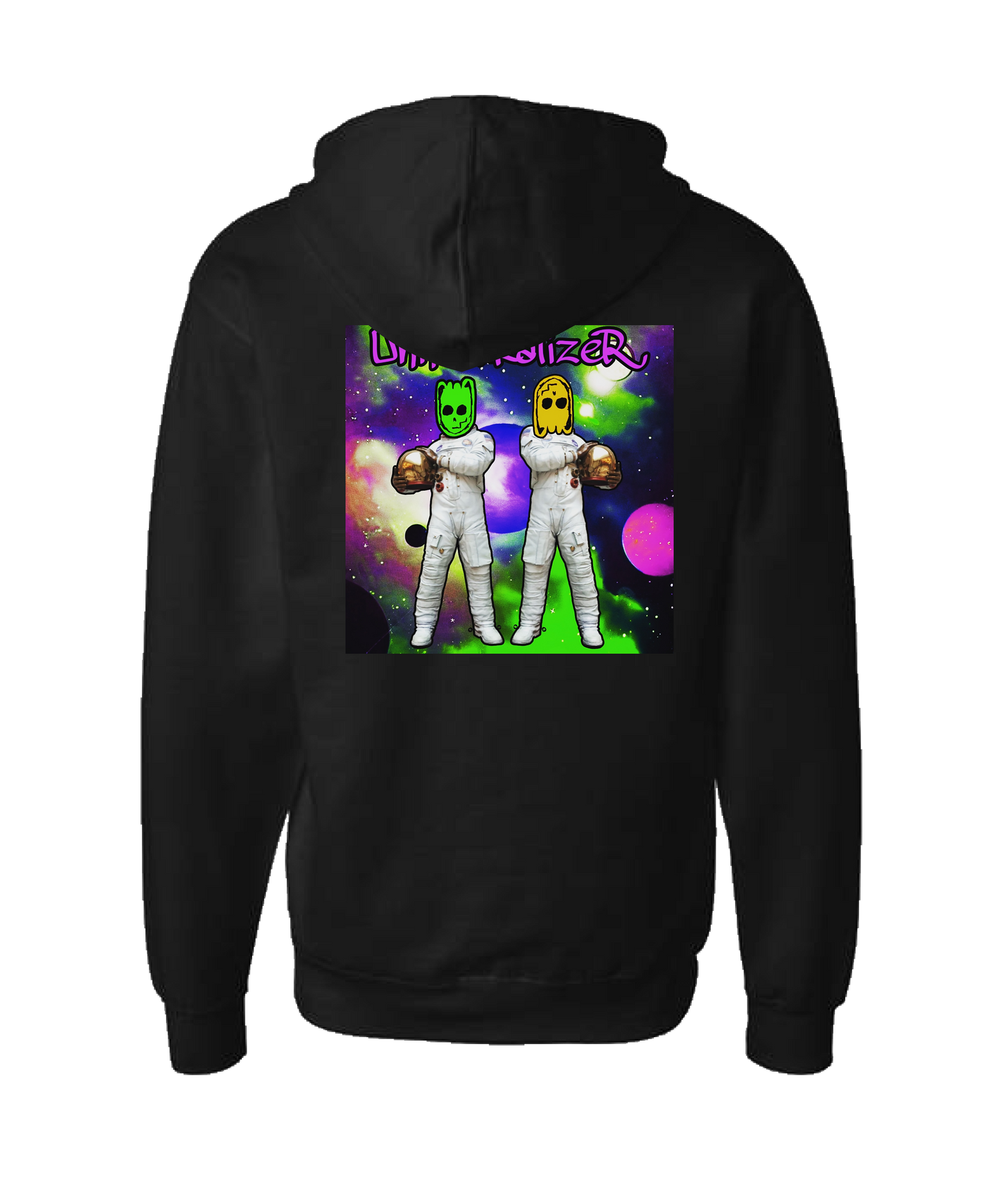 UnnaturalizeR - SPACE ALIENS - Black Zip Up Hoodie