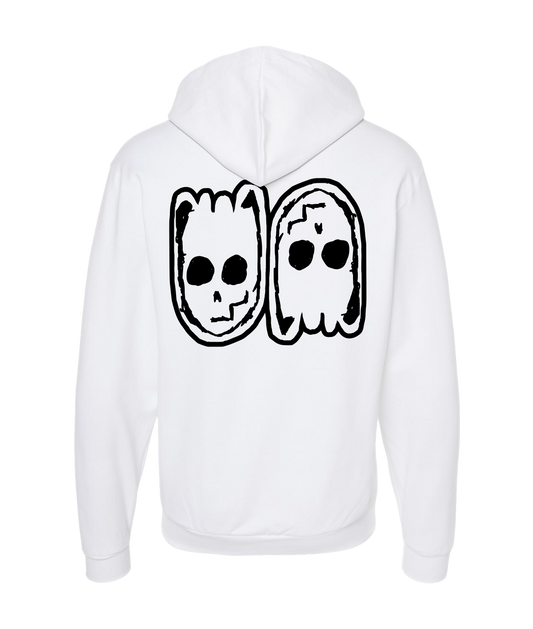 V-UNTRTOP - 2 ALIENS - White Zip Up Hoodie