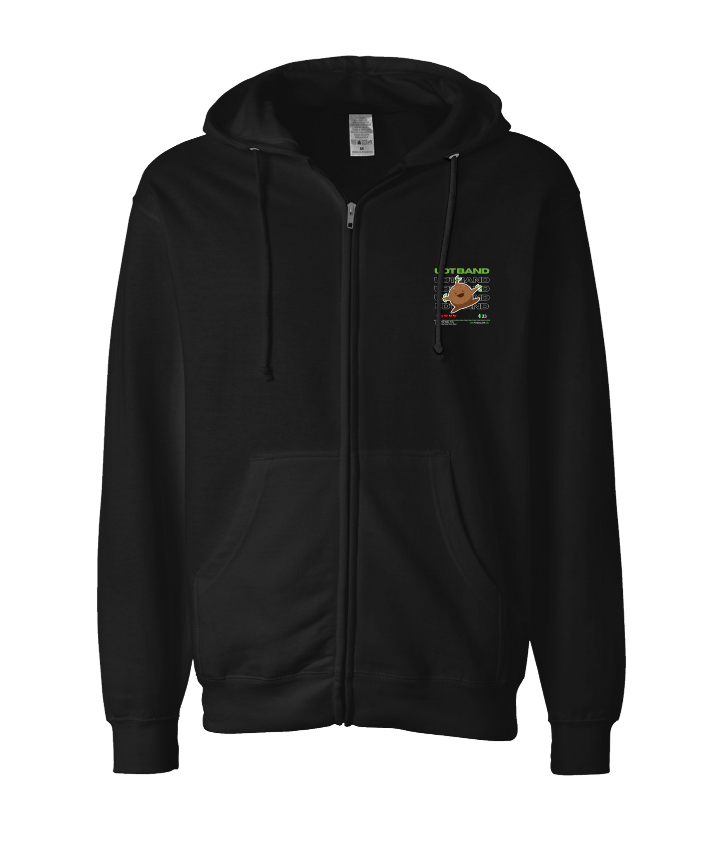 Under The Deku Tree - DESIGN 1 - Black Zip Up Hoodie