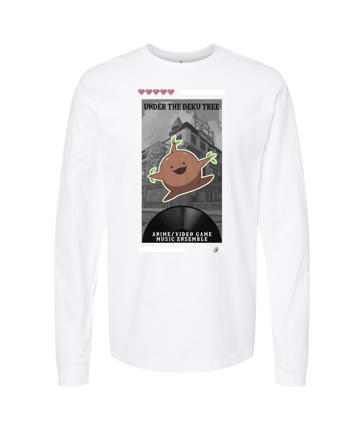Under The Deku Tree - DESIGN 2 - White Long Sleeve T