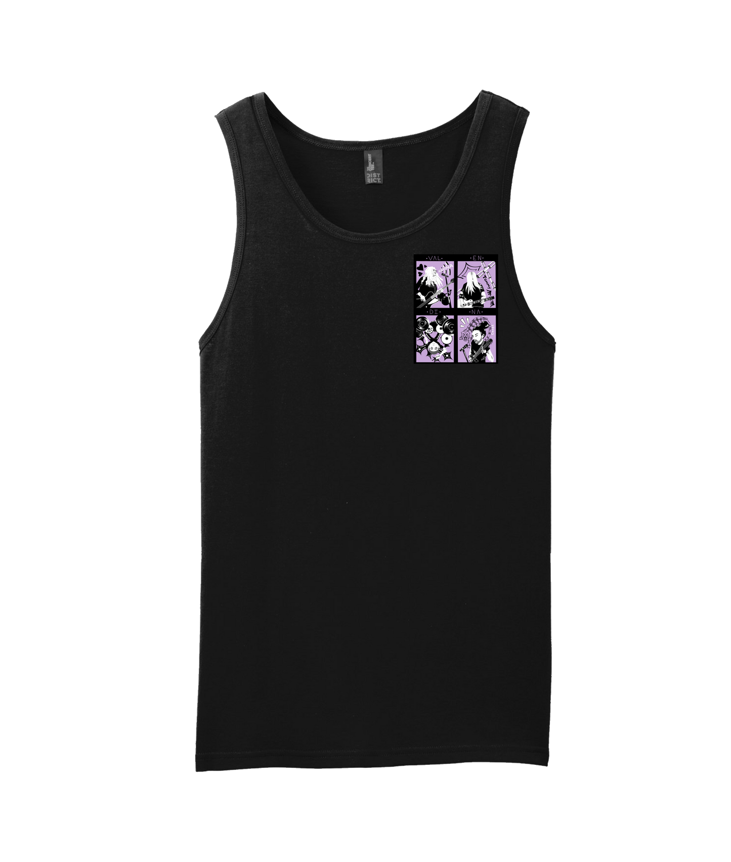 Valendina - THE BAND - Black Tank Top