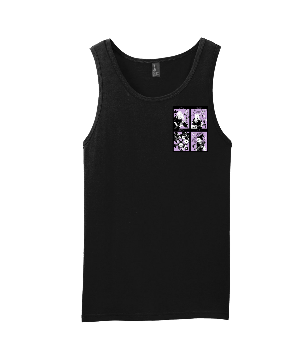 V-VALENTOP - THE BAND - Black Tank Top