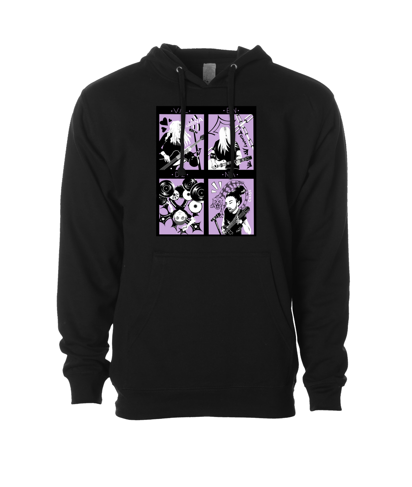 Valendina - THE BAND - Black Hoodie