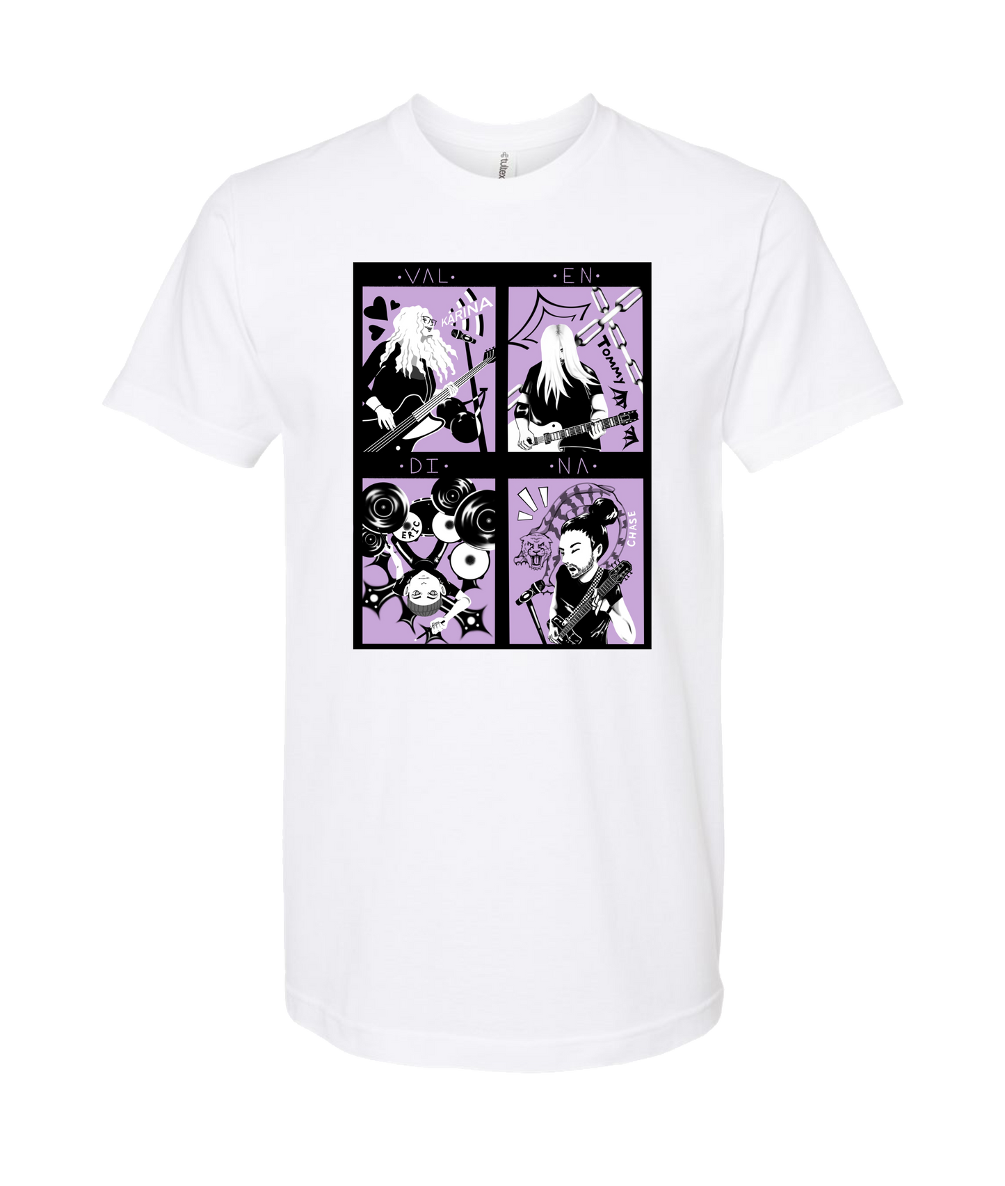 Valendina - THE BAND - White T Shirt