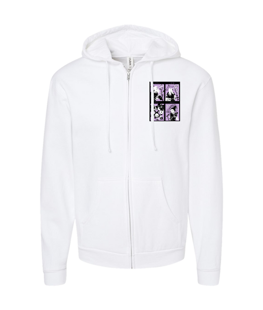 V-VALENTOP - THE BAND - White Zip Up Hoodie