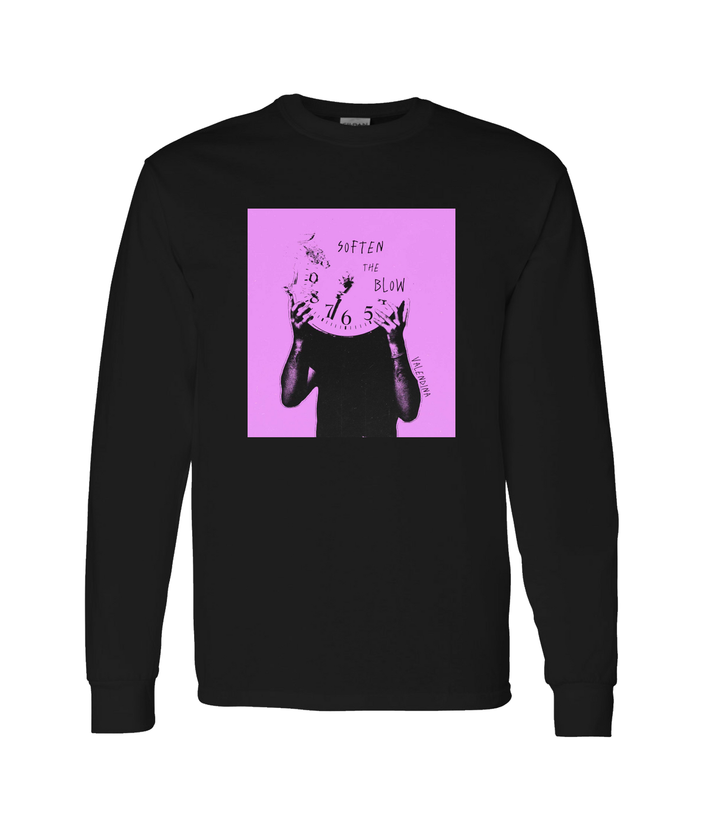 Valendina - SOFTEN THE BLOW - Black Long Sleeve T