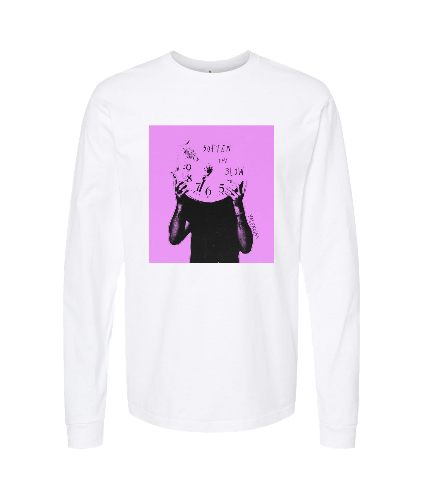 Valendina - SOFTEN THE BLOW - White Long Sleeve T