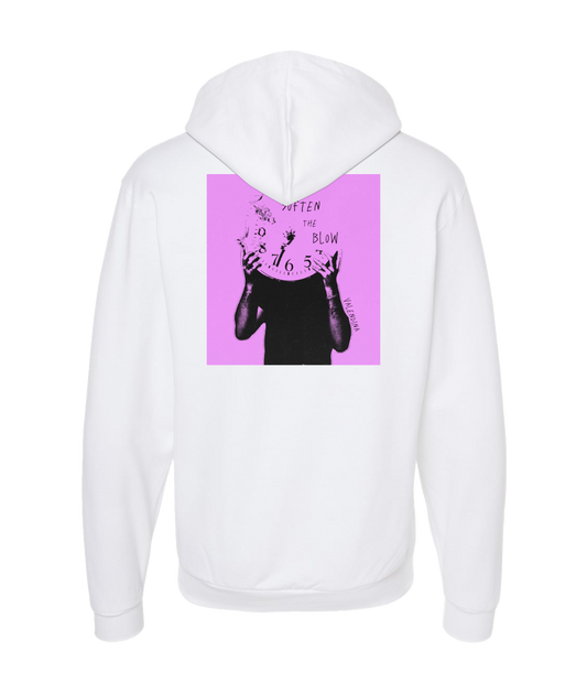 Valendina - SOFTEN THE BLOW - White Zip Up Hoodie