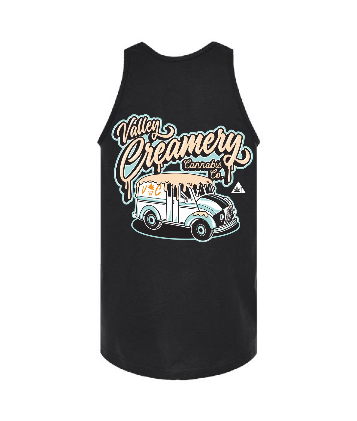 V-VCCCTOP - CREAMERY TRUCK - BLUE - Black Tank Top