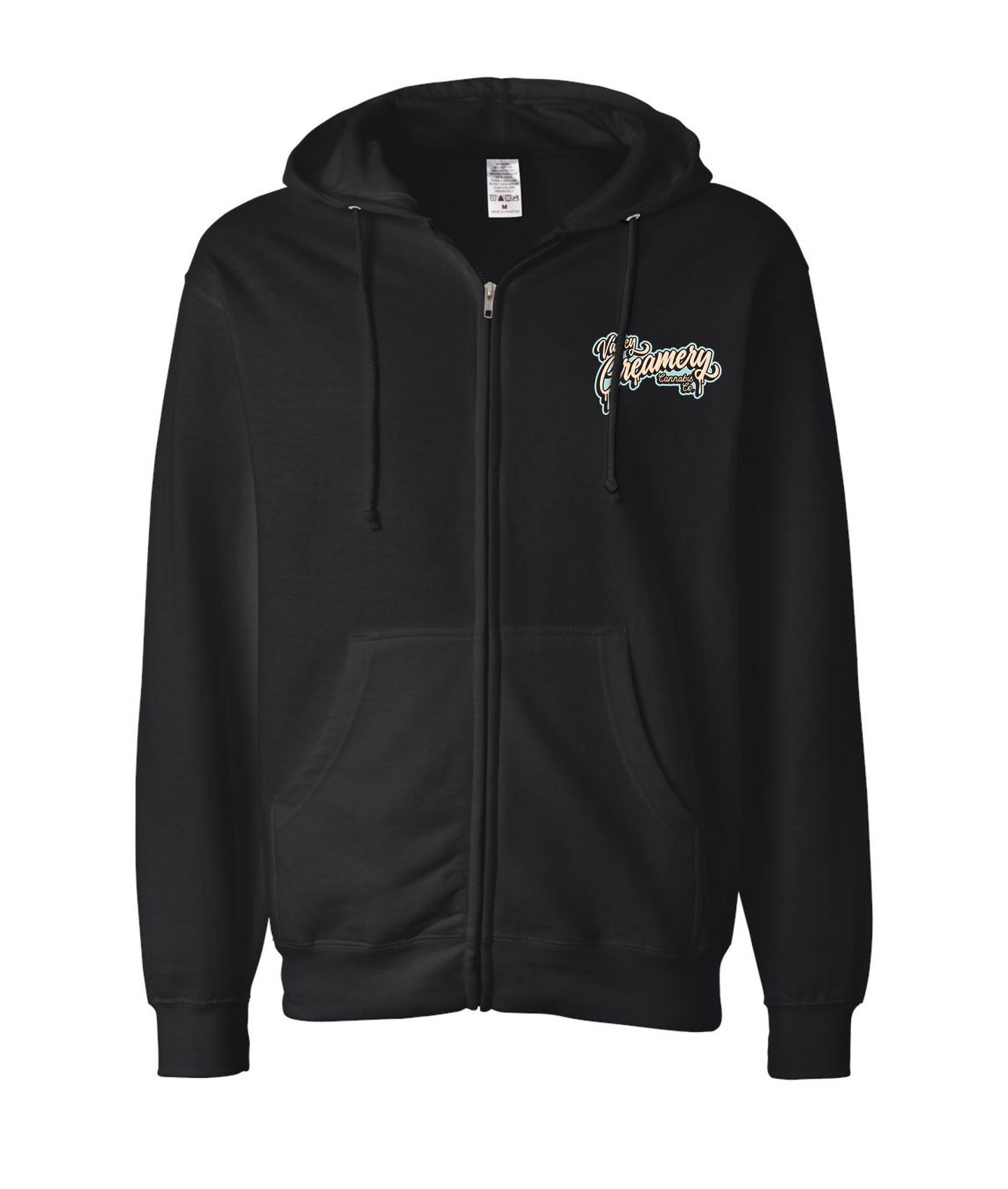V-VCCCTOP - CREAMERY TRUCK - BLUE - Black Zip Up Hoodie