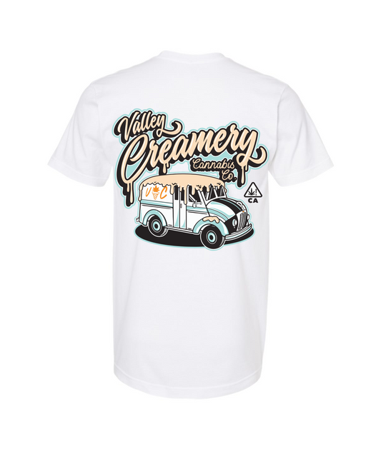 V-VCCCTOP - CREAMERY TRUCK - BLUE - White T Shirt