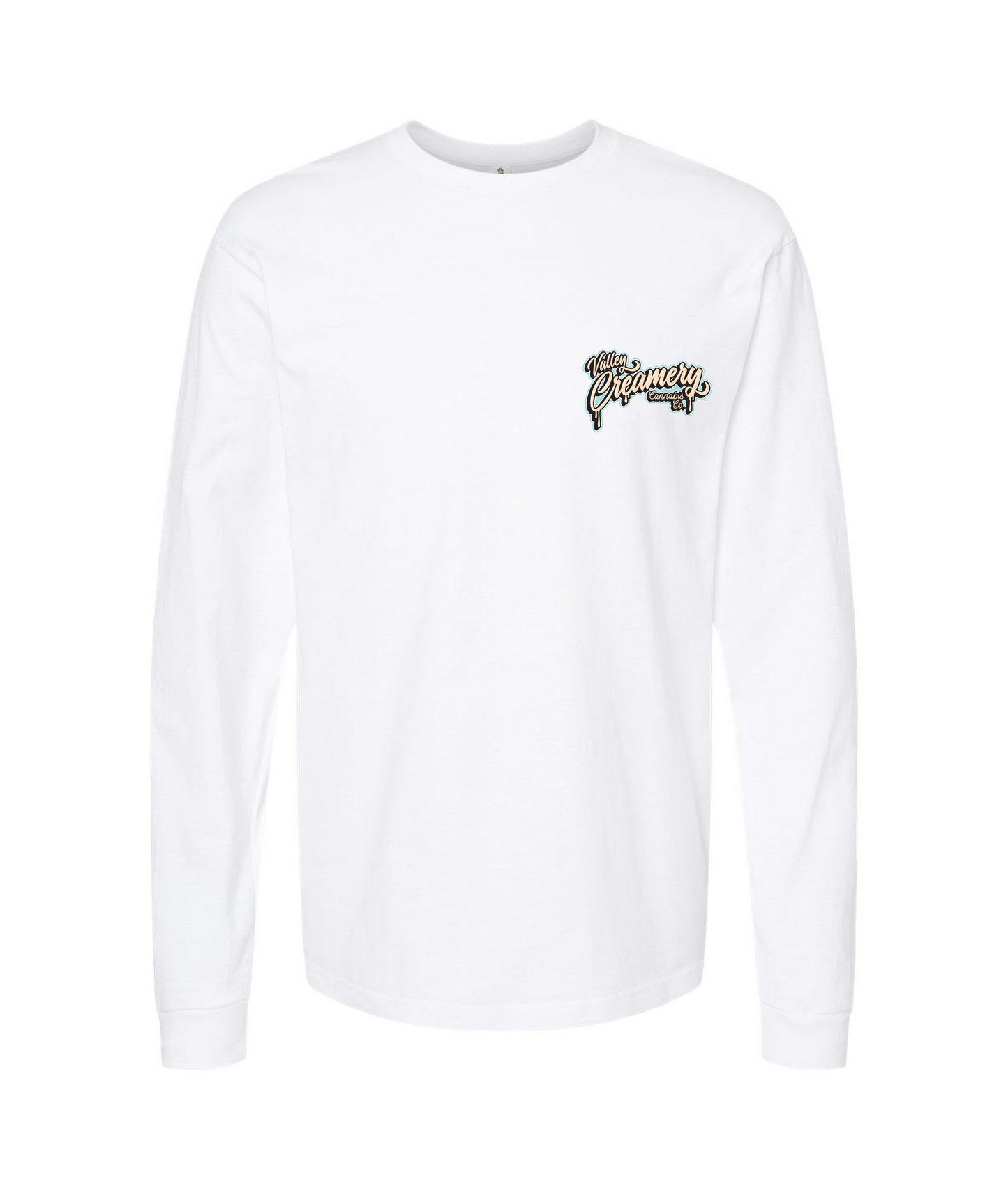 V-VCCCTOP - CREAMERY TRUCK - BLUE - White Long Sleeve T