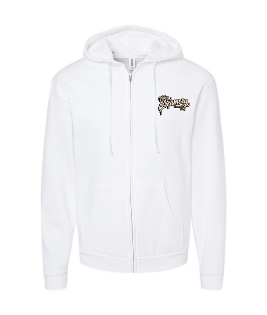 V-VCCCTOP - CREAMERY TRUCK  - White Zip Up Hoodie