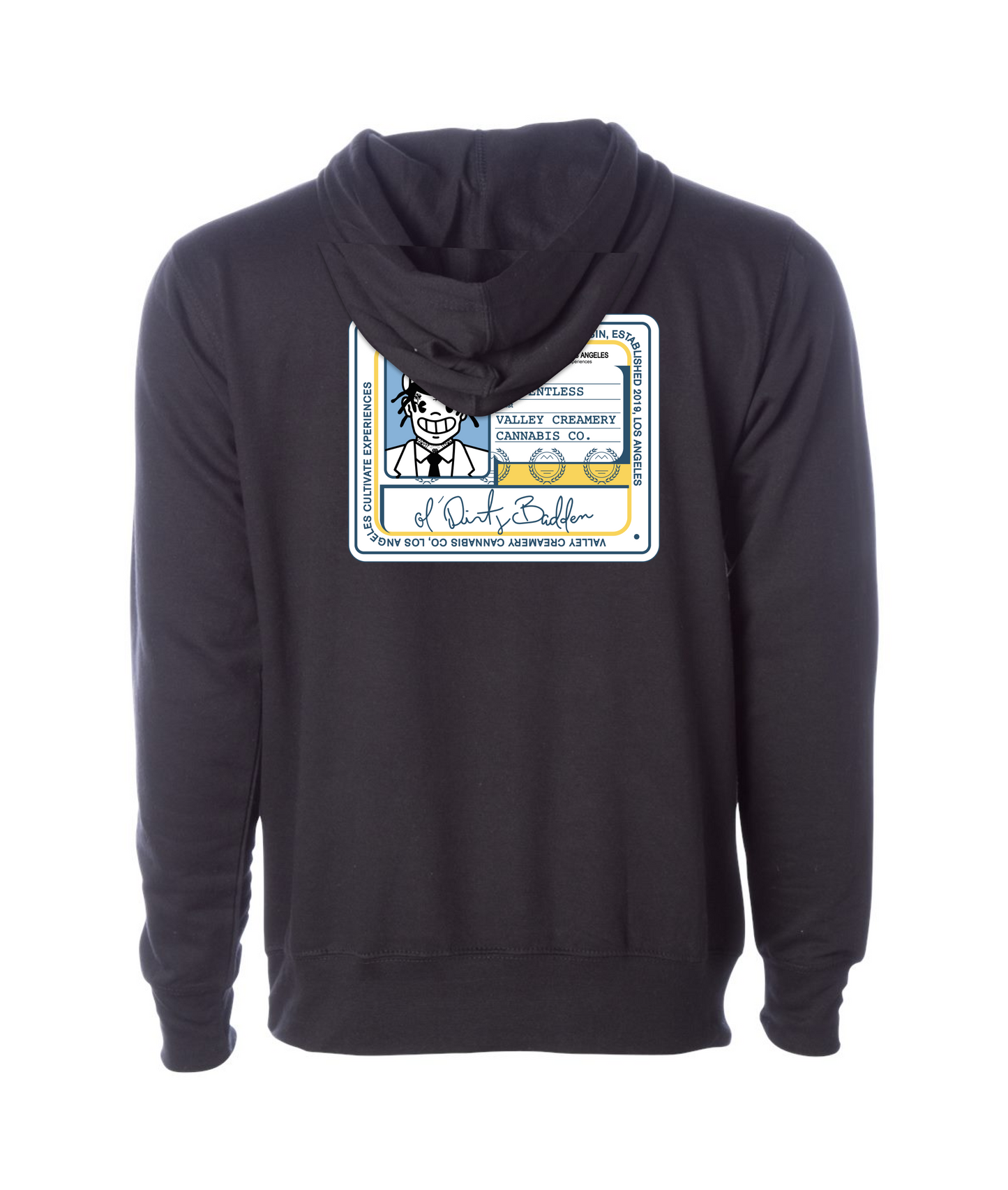 Valley Creamery Cannabis Co. - OL’ Dirty Badder - Black Hoodie