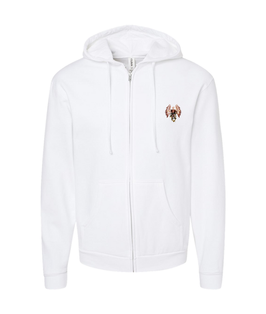 V-VHTOP - LOGO 1 - White Zip Up Hoodie