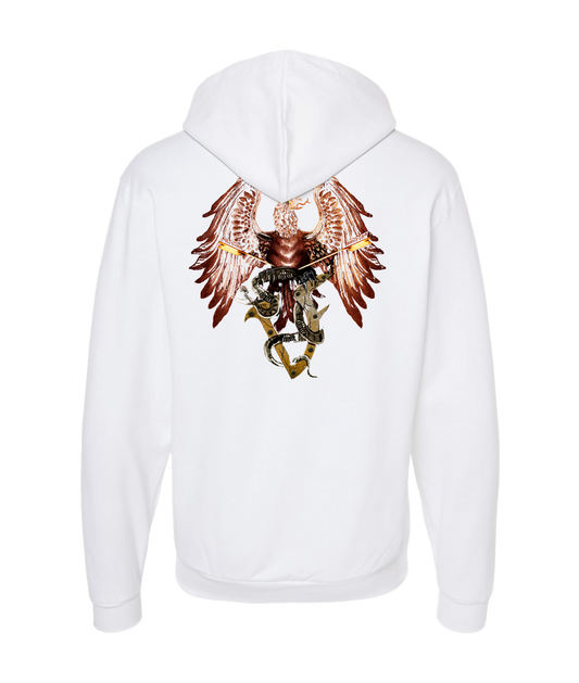 V-VHTOP - LOGO 1 - White Zip Up Hoodie
