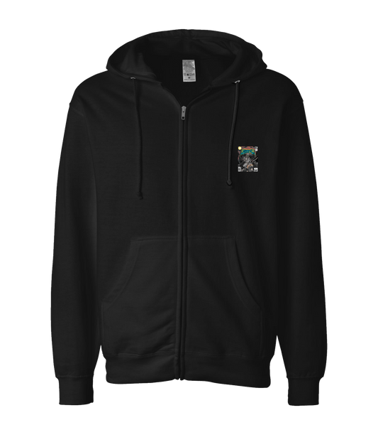 V-VHTOP - LOGO 2 - Black Zip Up Hoodie