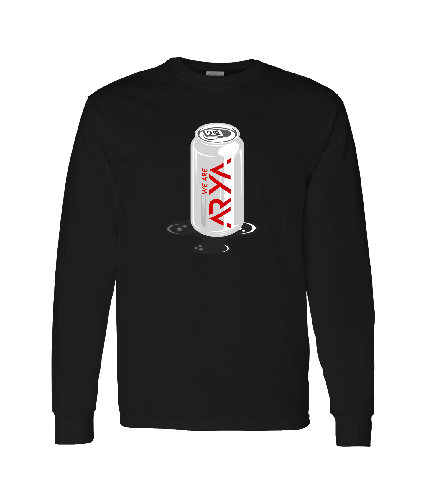 We Are Arya - Logo Center LG - Black Long Sleeve T