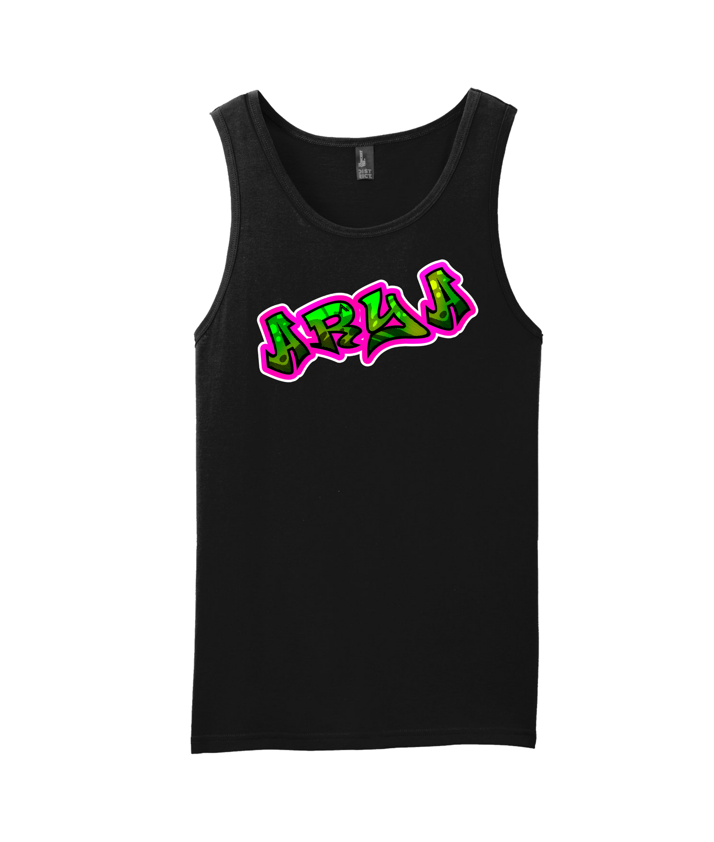 We Are Arya - Spray Paint - Black Tank Top